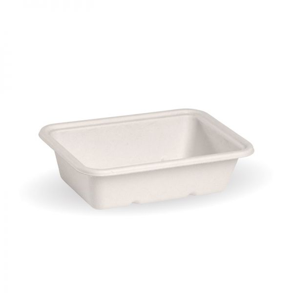 600ml White Sugarcane Container 500/Carton
