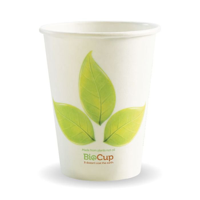 12oz S/W PLA Coated Cup Leaf Print 1000/Carton