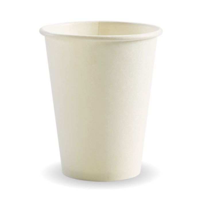 12oz S/W PLA Coated Cup Plain White 1000/Carton