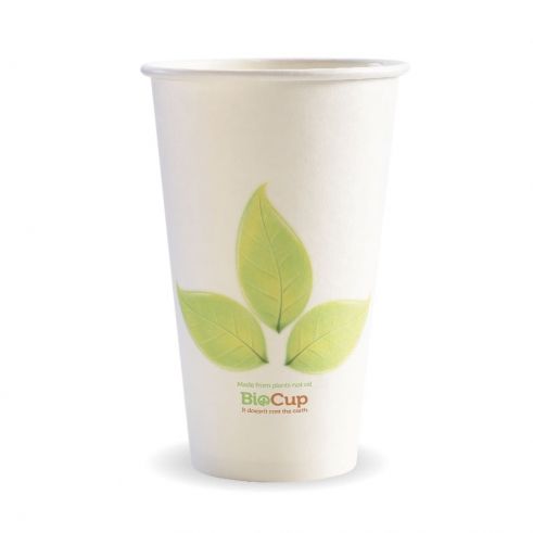 16oz S/W PLA Coated Cup Leaf Print 1000/Carton