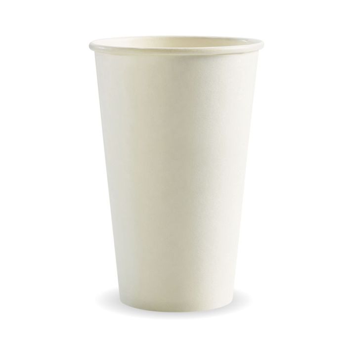 16oz S/W PLA Coated Cup Plain White 1000/Carton