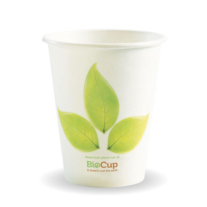 8oz S/W PLA Coated Cup Leaf Print 1000/Carton