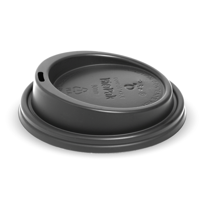 8*/12/16oz PLA Lid Black 1000/Carton