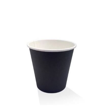 8oz* S/W Cup Plain Black 1000/Carton