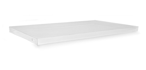 Clear PET Large Catering Tray Lid 50/Pack