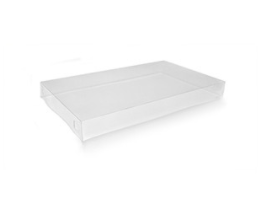 Clear PET Small Catering Tray Lid 50/Pack