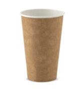 12oz S/W Cup Plain Brown 1000/Carton