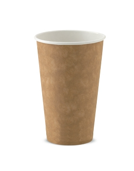 16oz S/W Cup Plain Brown 1000/Carton