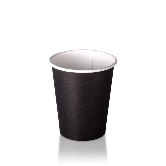 8oz S/W Cup Plain Black 1000/Carton
