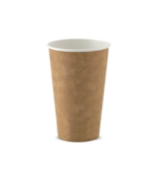 8oz S/W Cup Plain Brown 1000/Carton