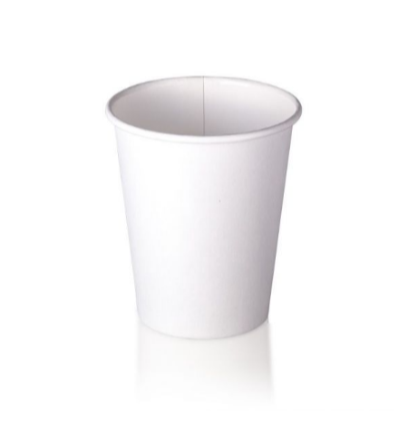 8oz S/W Cup Plain White 1000/Carton