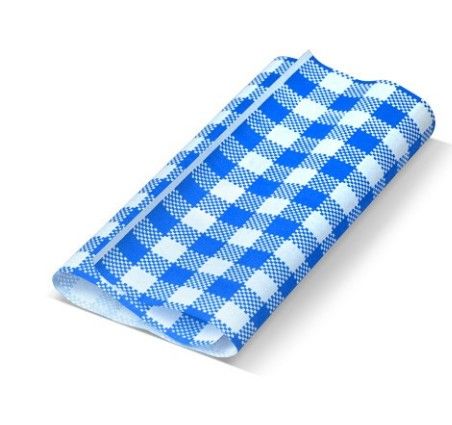 1/2 Cut Blue/White Greaseproof Paper 200/Pack