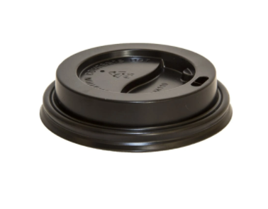 8oz Plastic Lid Black 1000/Carton