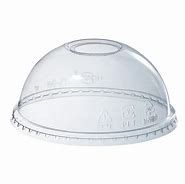 78mm Clear PET Dome Lid Die-Cut Hole 1000/Carton
