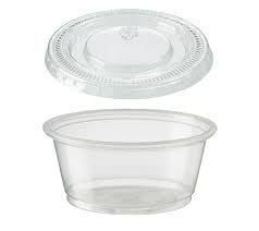 4oz Clear Sauce Container Set 1000/Carton