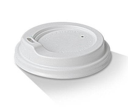 8*/12/16oz Plastic Spout Lid White 1000/Carton