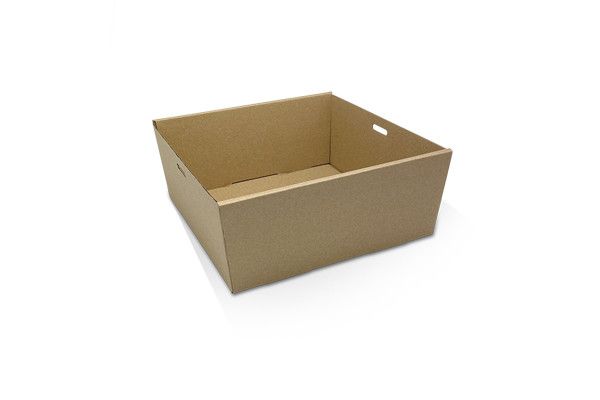 Small Square Catering Tray Brown 100/Carton