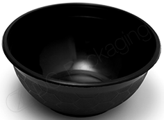 1050ml Black Noodle Bowl 400/Carton